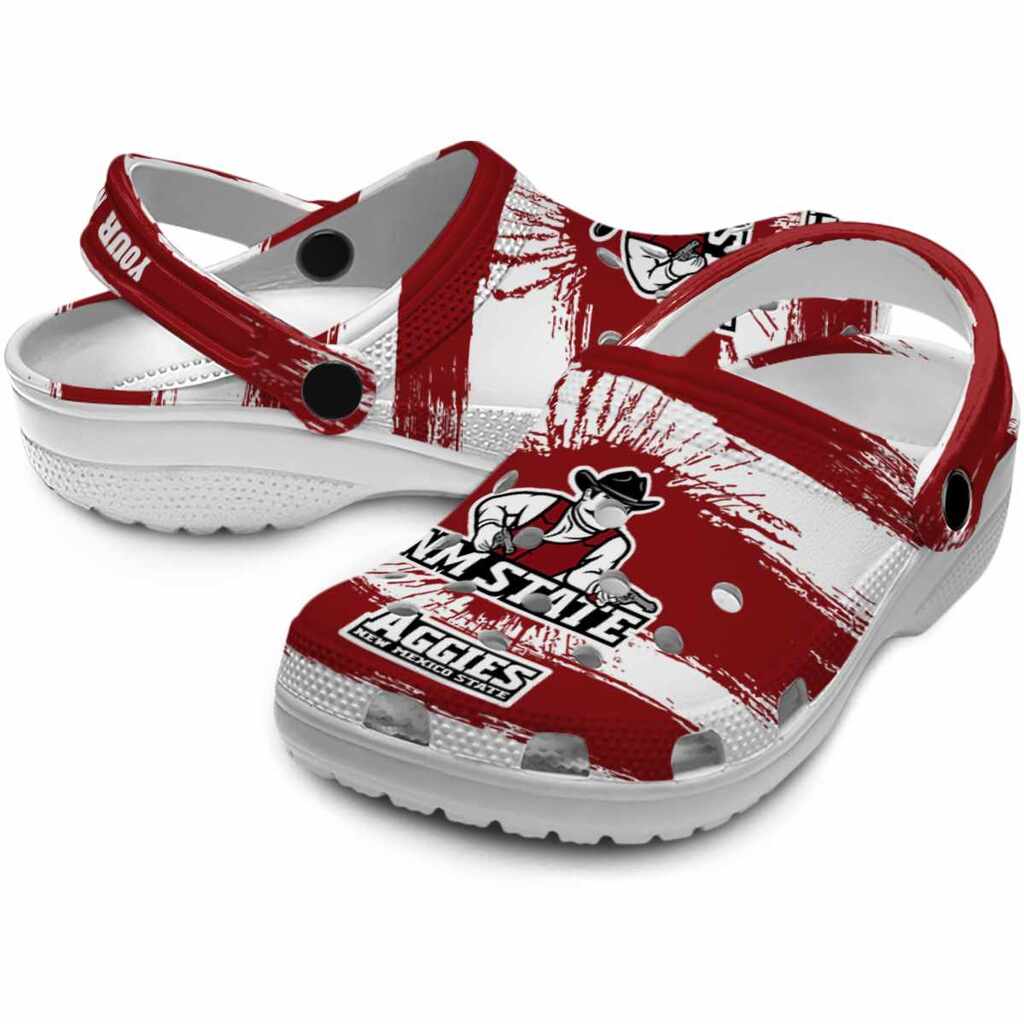 Customized New Mexico State Aggies Paint Splatter Graphics ClogTVC1801725 - Image 3