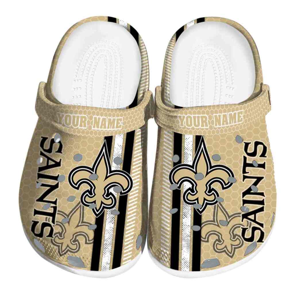 Customized New Orleans Saints Contrasting Stripes ClogTVC180146