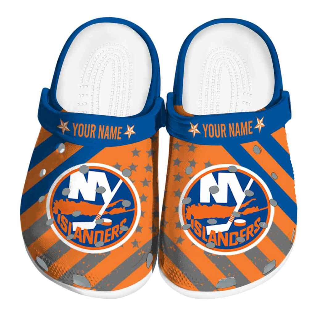 Customized New York Islanders Star-Spangled Graphic ClogTVC1801887