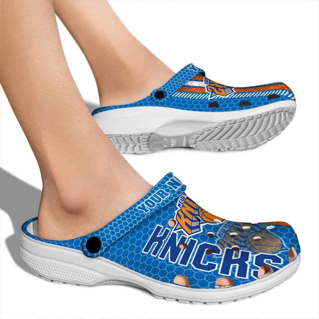 Customized New York Knicks Contrasting Stripes ClogTVC1801920 - Image 2