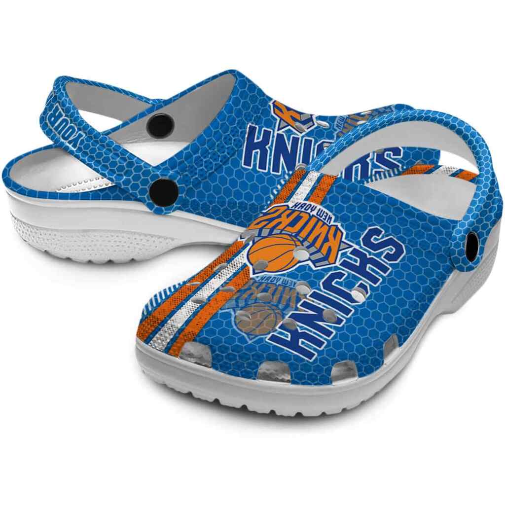 Customized New York Knicks Contrasting Stripes ClogTVC1801920 - Image 3