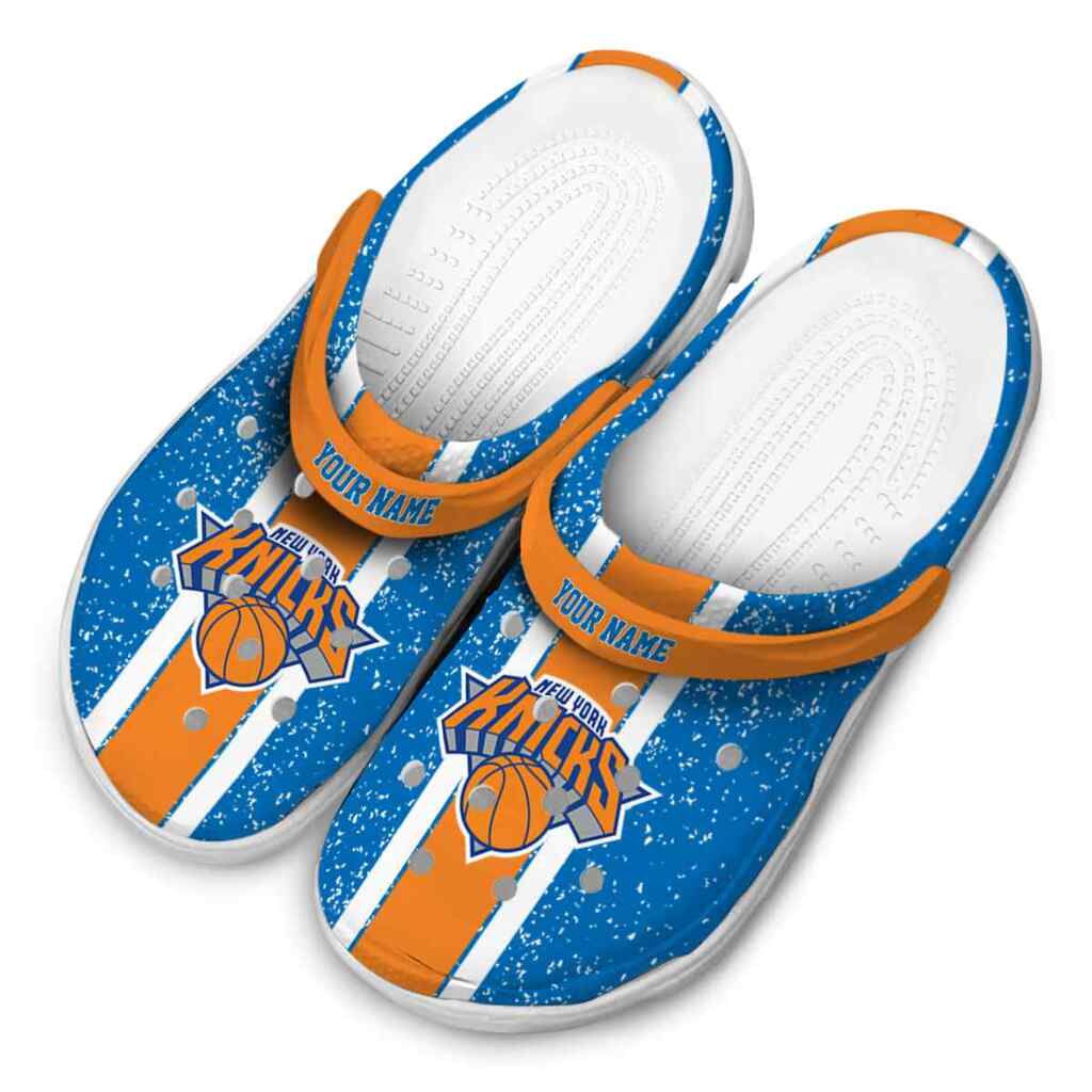 Customized New York Knicks Vertical Stripes ClogTVC1801920 - Image 4
