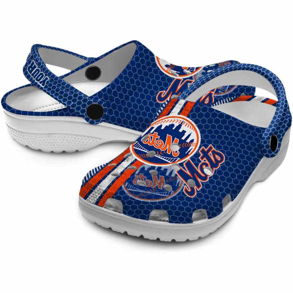 Customized New York Mets Contrasting Stripes ClogTVC180151 - Image 3