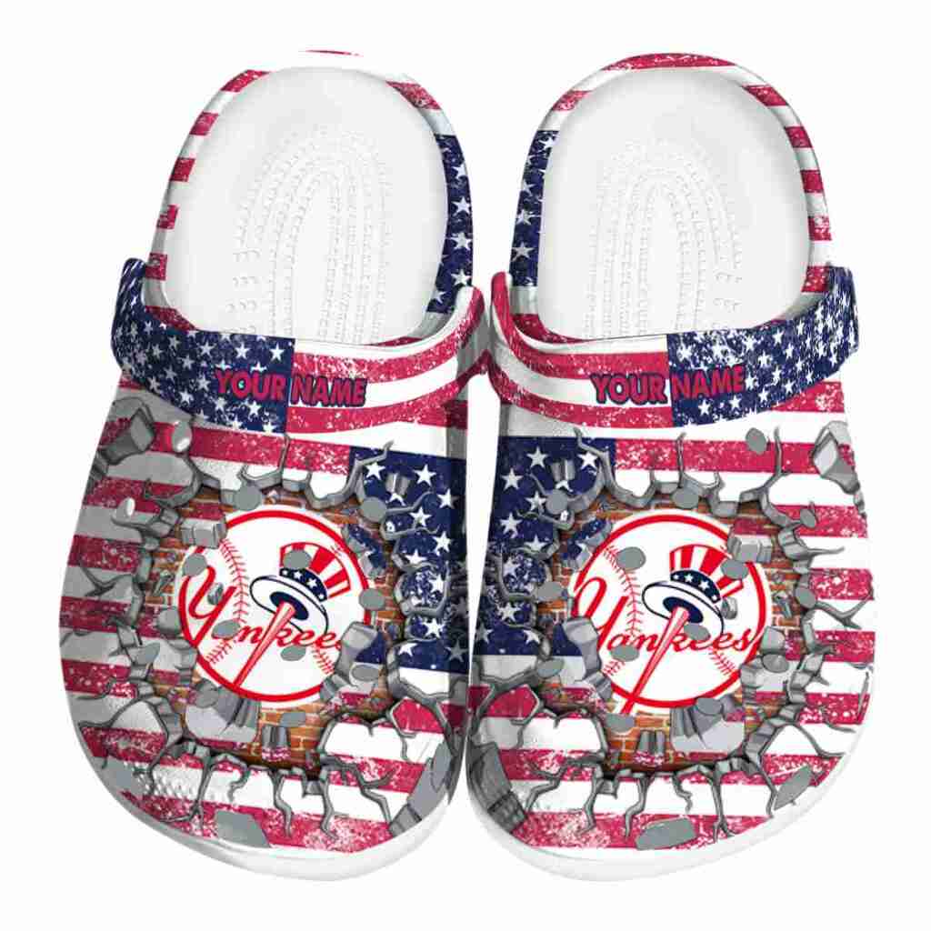 Customized New York Yankees Freedom Splinter ClogTVC1801153