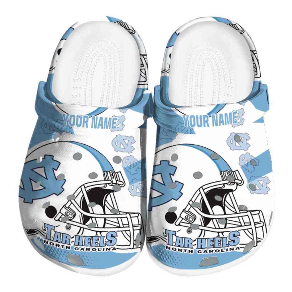 Customized North Carolina Tar Heels Football Helmet ClogTVC180141