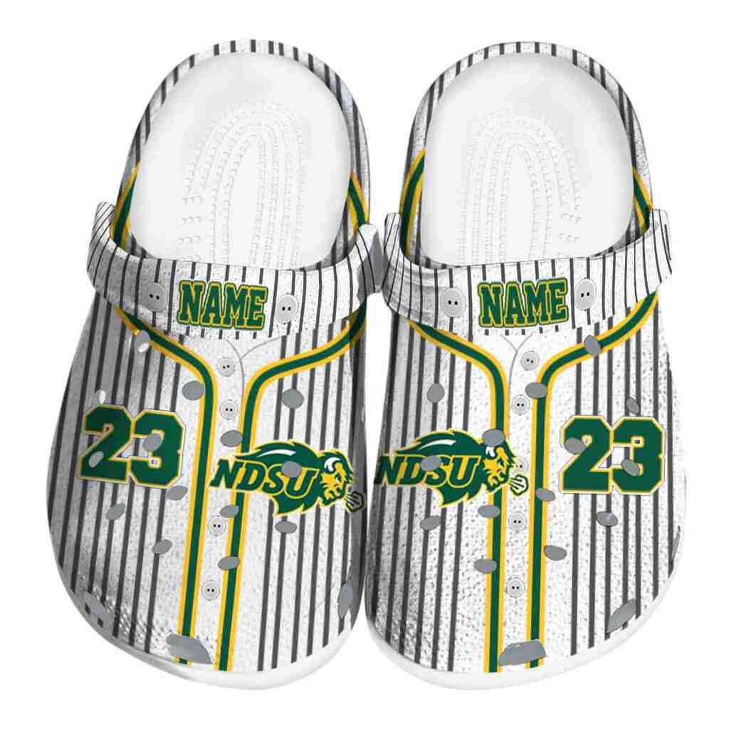 Customized North Dakota State Bison Pinstripe Pattern ClogTVC1801711