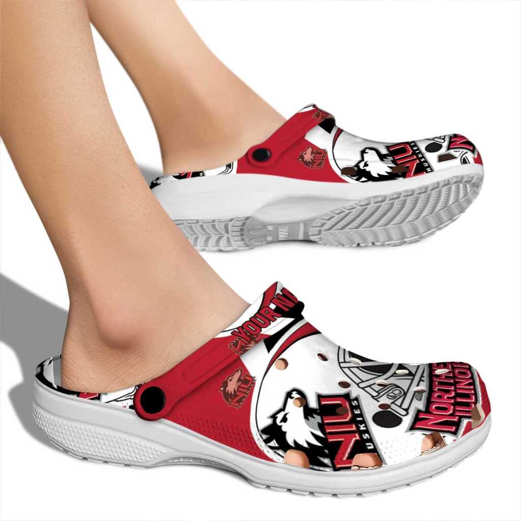 Customized Northern Illinois Huskies Football Helmet ClogTVC1801789 - Image 2