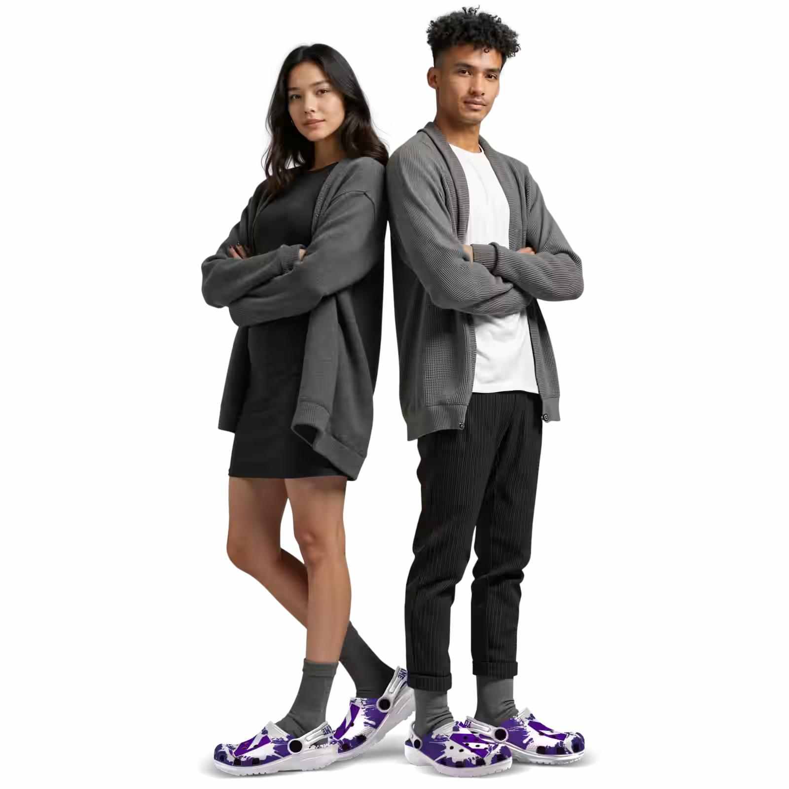 Customized Northwestern Wildcats Splatter Pattern ClogTVC1801730 - Image 7