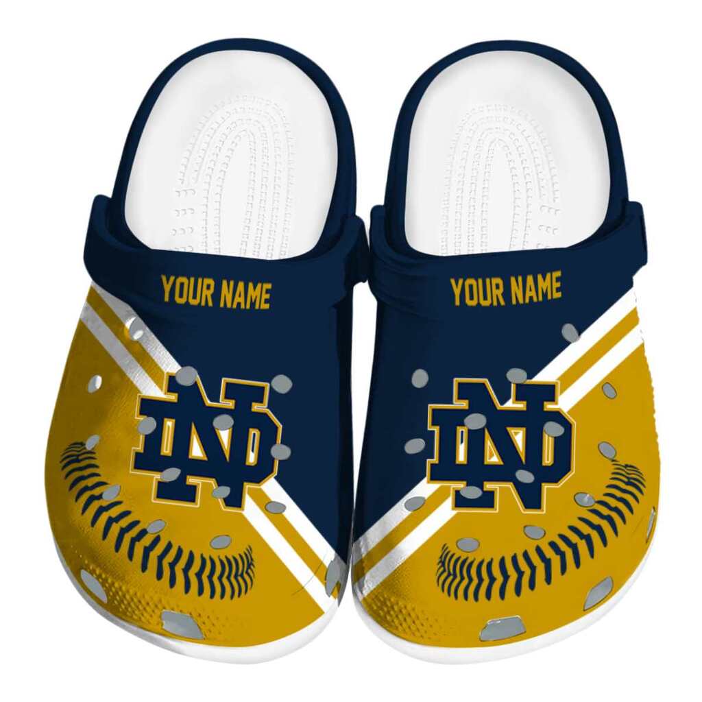 Customized Notre Dame Fighting Irish Baseball Motif ClogTVC1801174