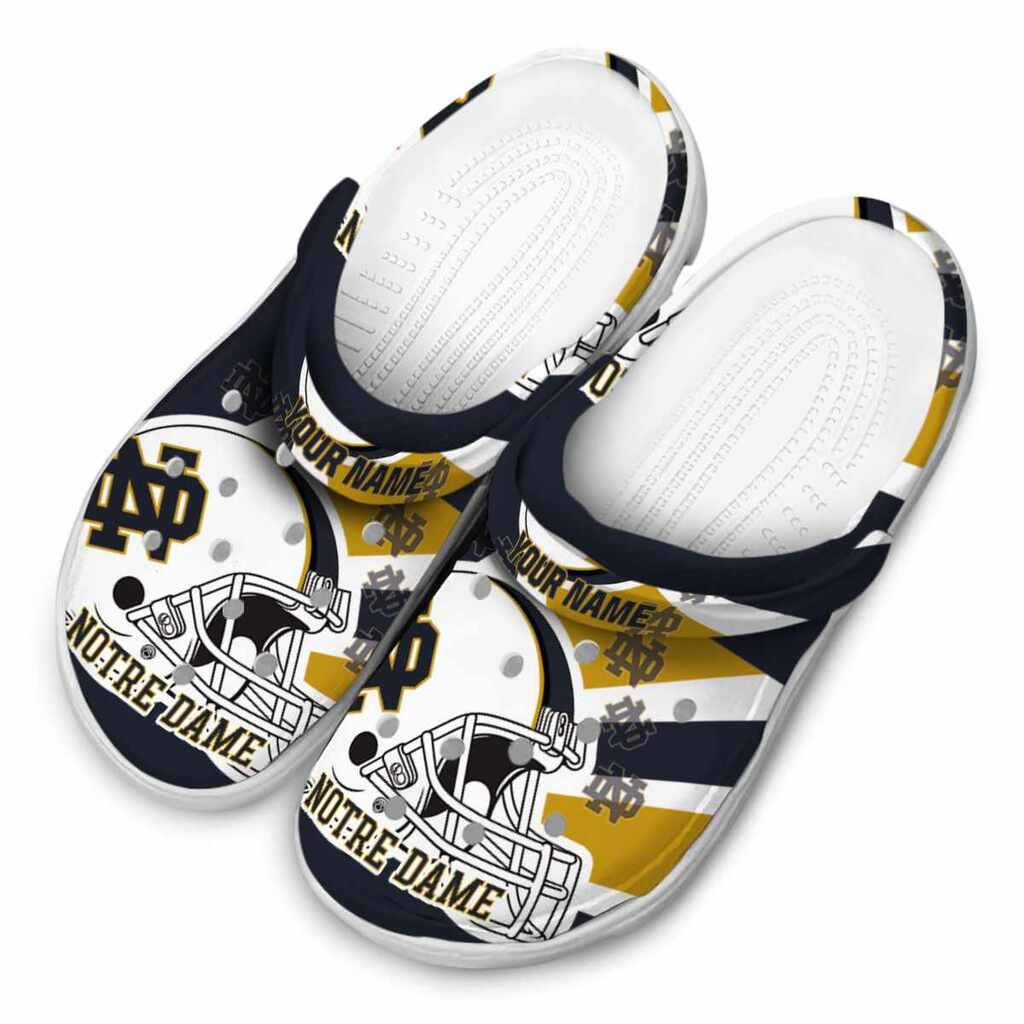 Customized Notre Dame Fighting Irish Football Helmet ClogTVC1801174 - Image 4