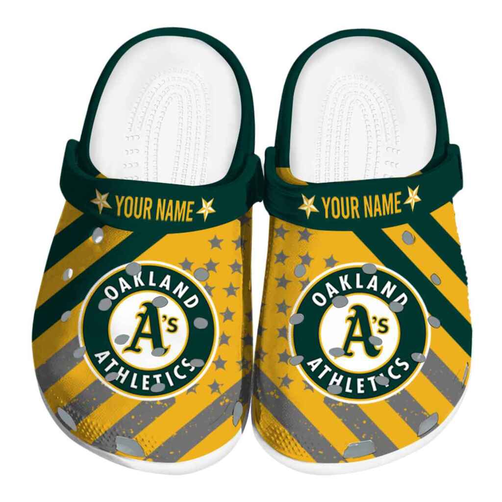 Customized Oakland Athletics Star-Spangled Graphic ClogTVC180143