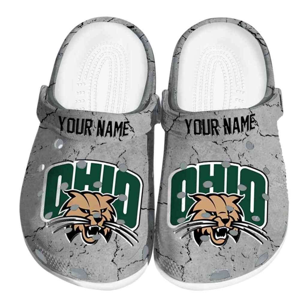 Customized Ohio Bobcats Cracked Texture ClogTVC1801793