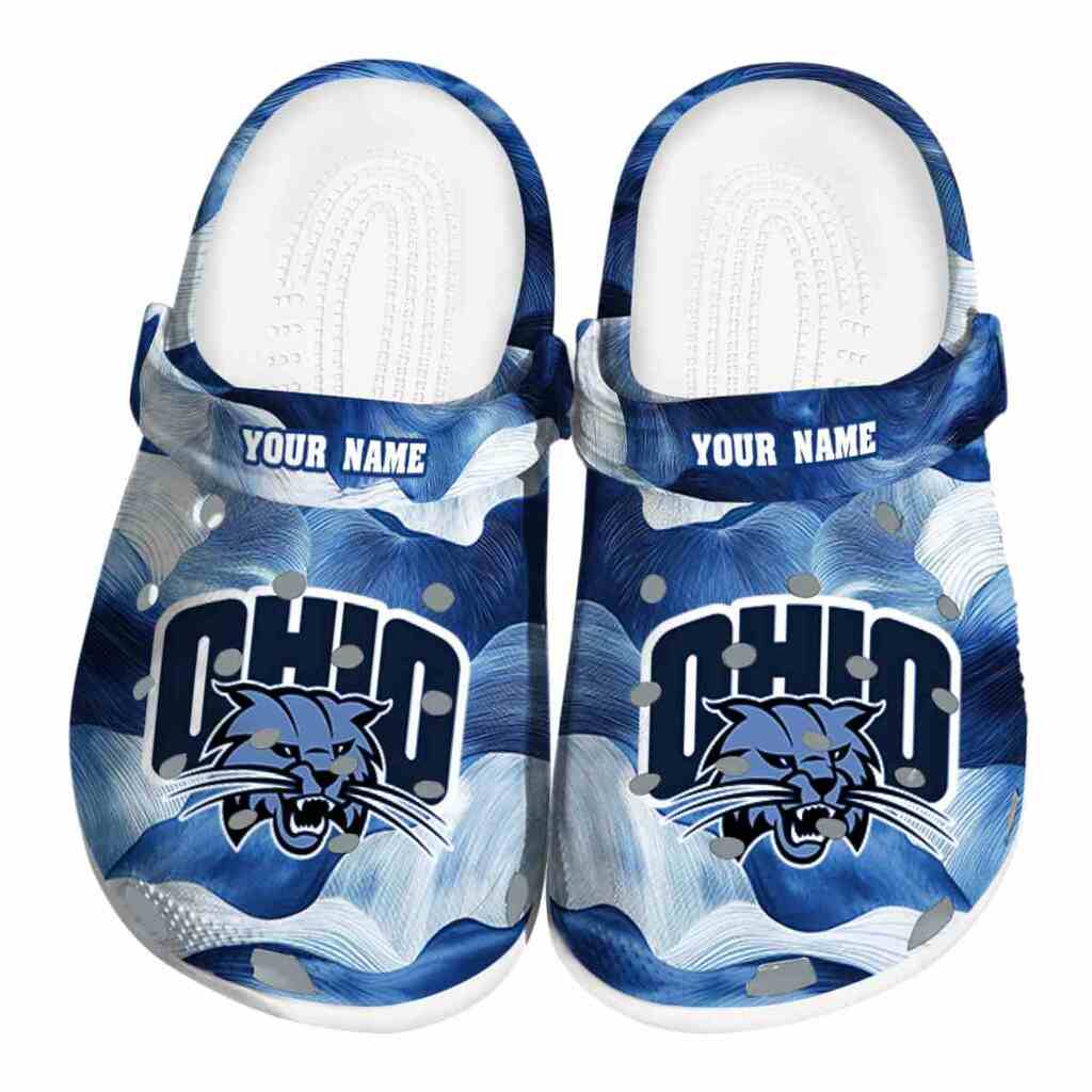 Customized Ohio Bobcats Ocean Waves ClogTVC1801706