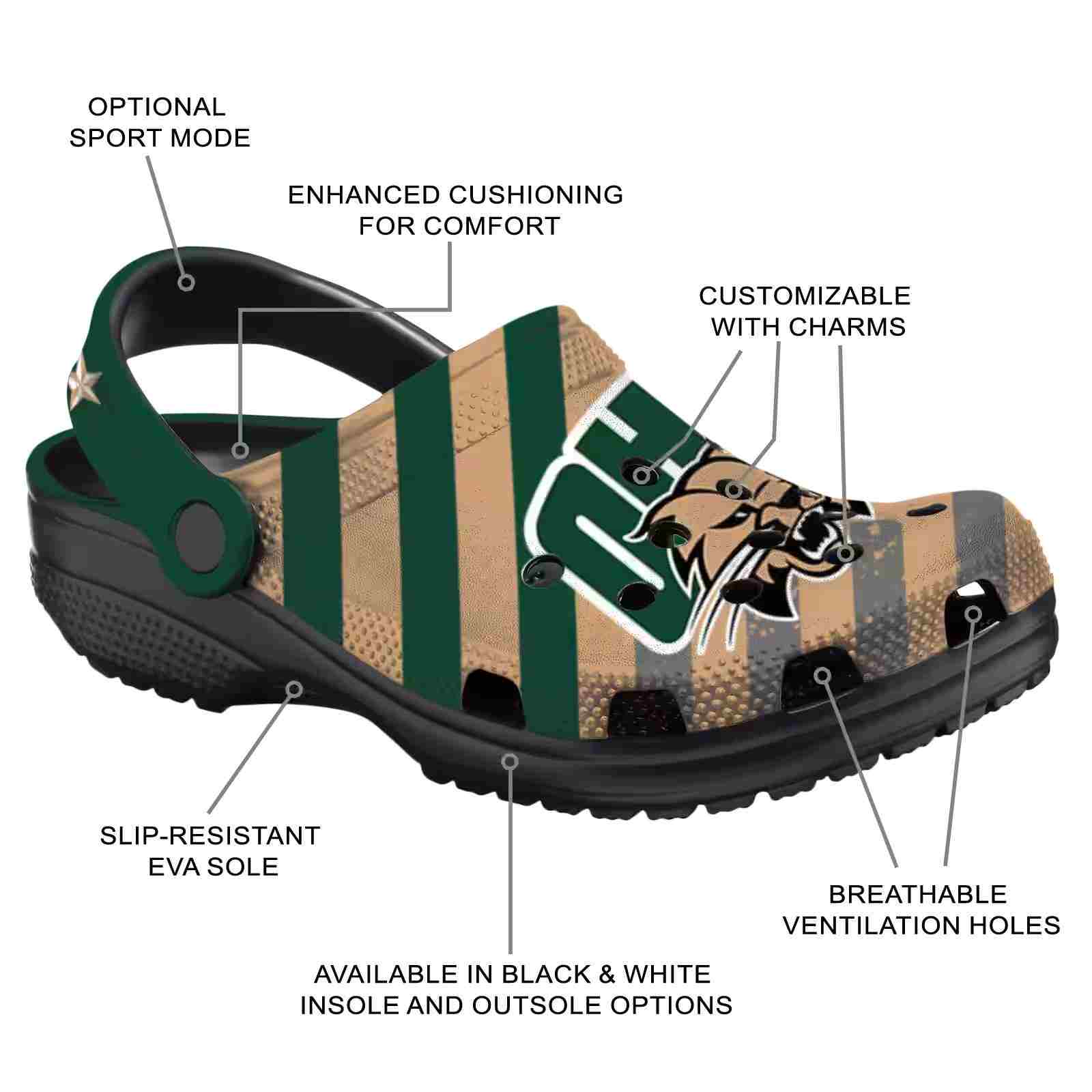 Customized Ohio Bobcats Star-Spangled Graphic ClogTVC1801822 - Image 5