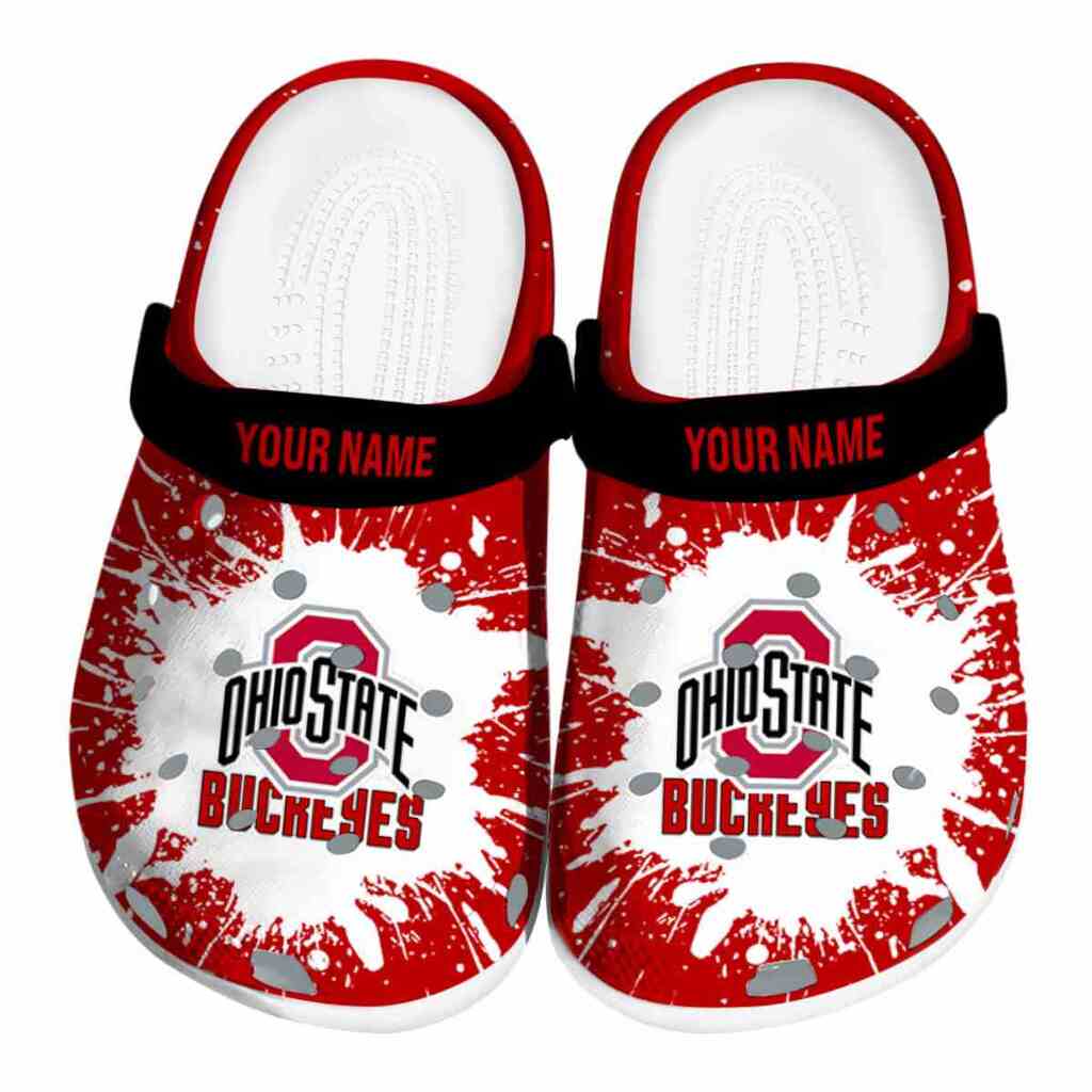 Customized Ohio State Buckeyes Splash Art ClogTVC1801170