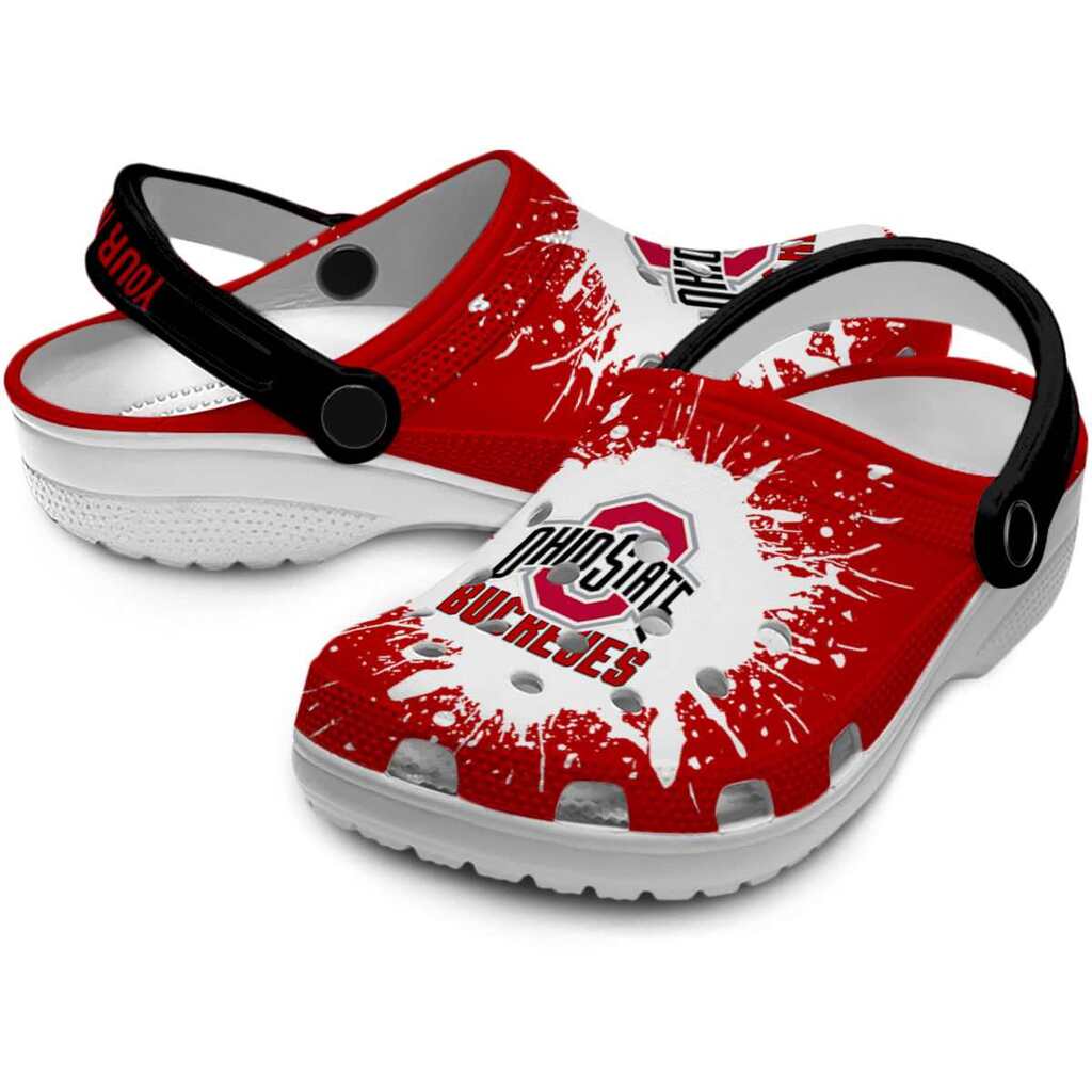 Customized Ohio State Buckeyes Splash Art ClogTVC1801170 - Image 3