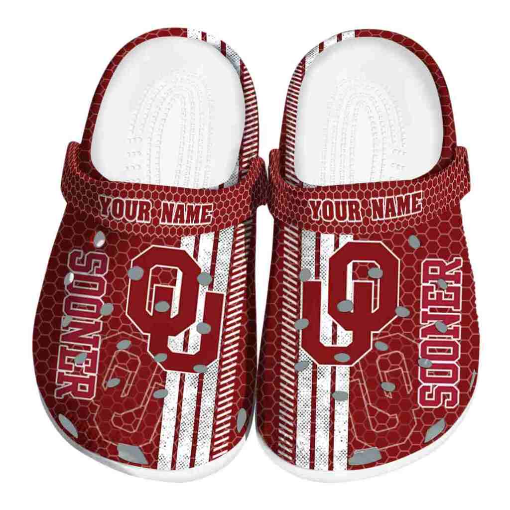 Customized Oklahoma Sooners Contrasting Stripes ClogTVC180142