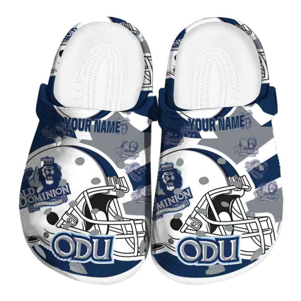 Customized Old Dominion Monarchs Football Helmet ClogTVC1801791