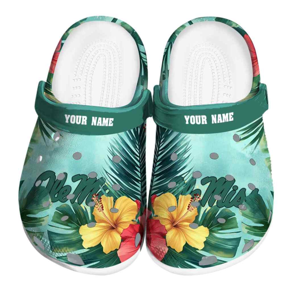 Customized Ole Miss Rebels Tropical Vibes ClogTVC1801706