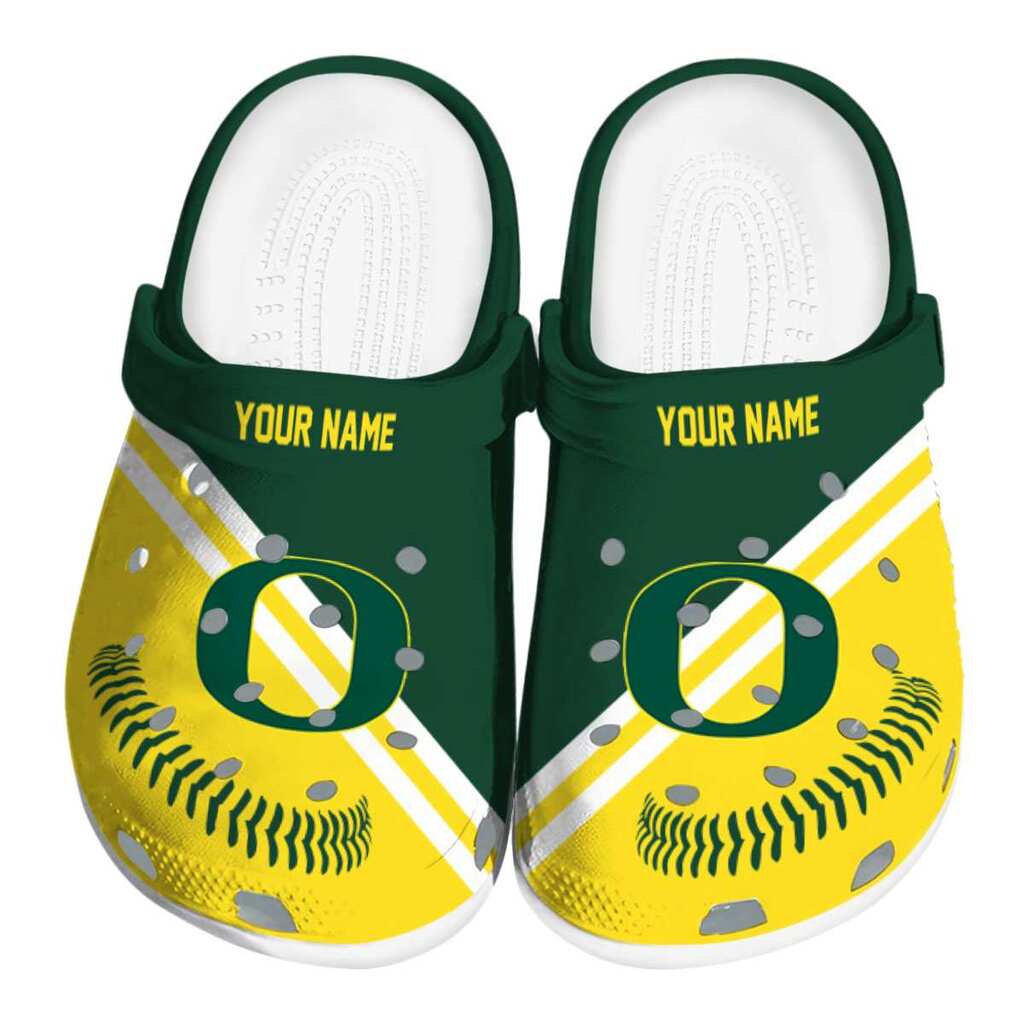 Customized Oregon Ducks Baseball Motif ClogTVC180144