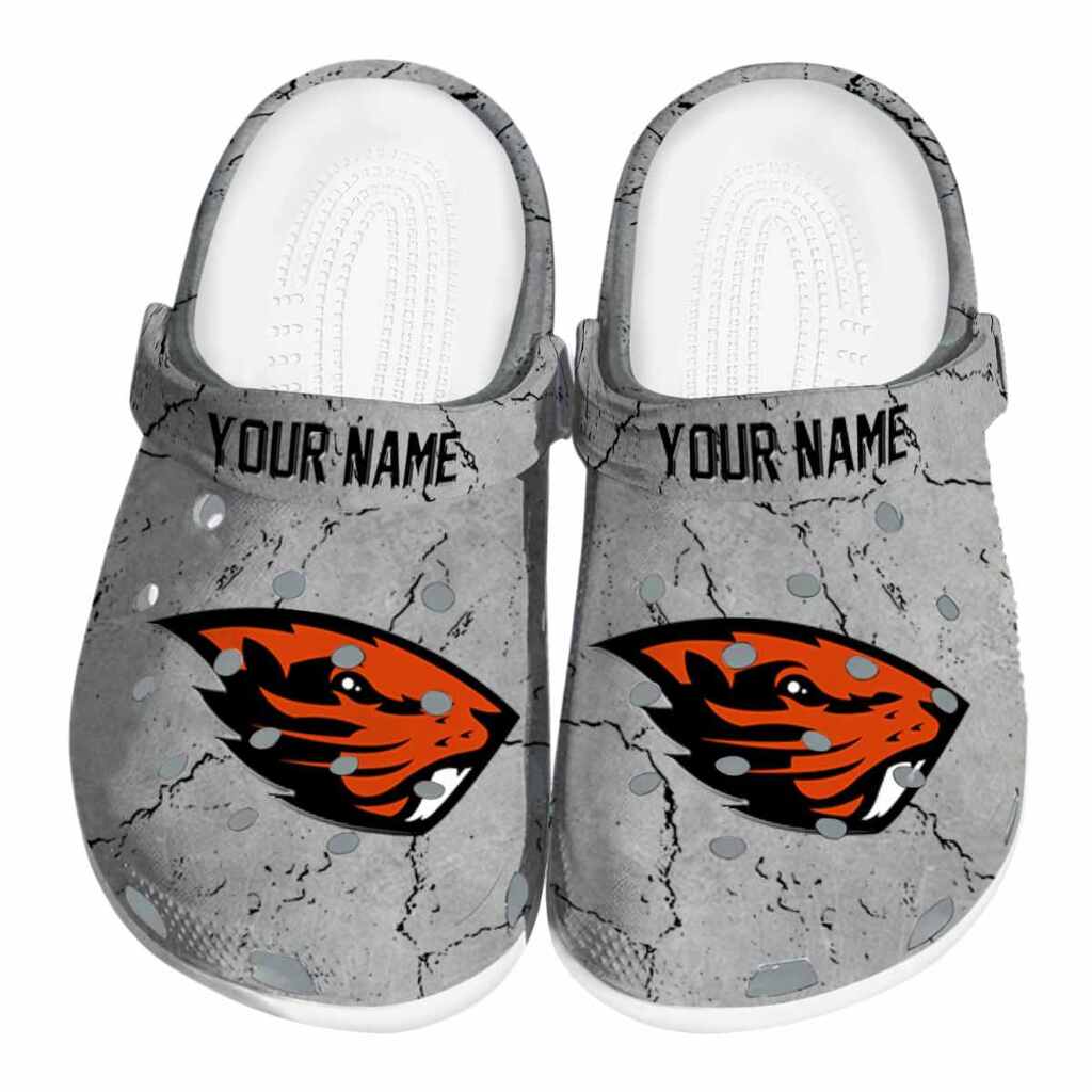 Customized Oregon State Beavers Cracked Texture ClogTVC1801793