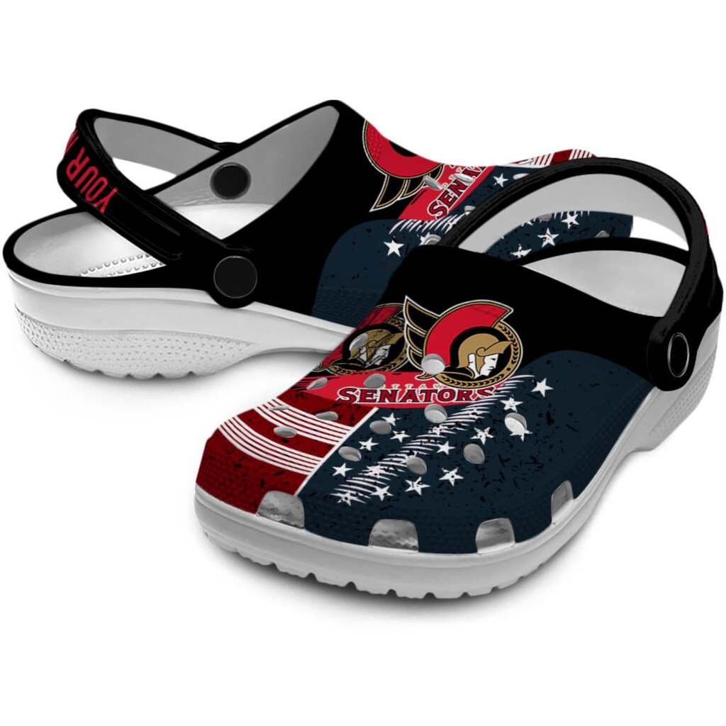Customized Ottawa Senators Star-Spangled Side Pattern ClogTVC1801853 - Image 3