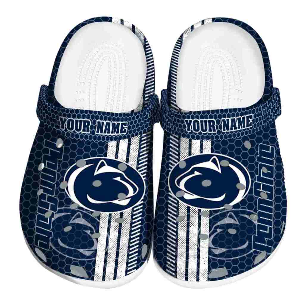 Customized Penn State Nittany Lions Contrasting Stripes ClogTVC1801169