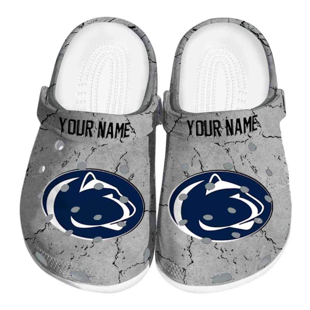 Customized Penn State Nittany Lions Cracked Texture ClogTVC1801169
