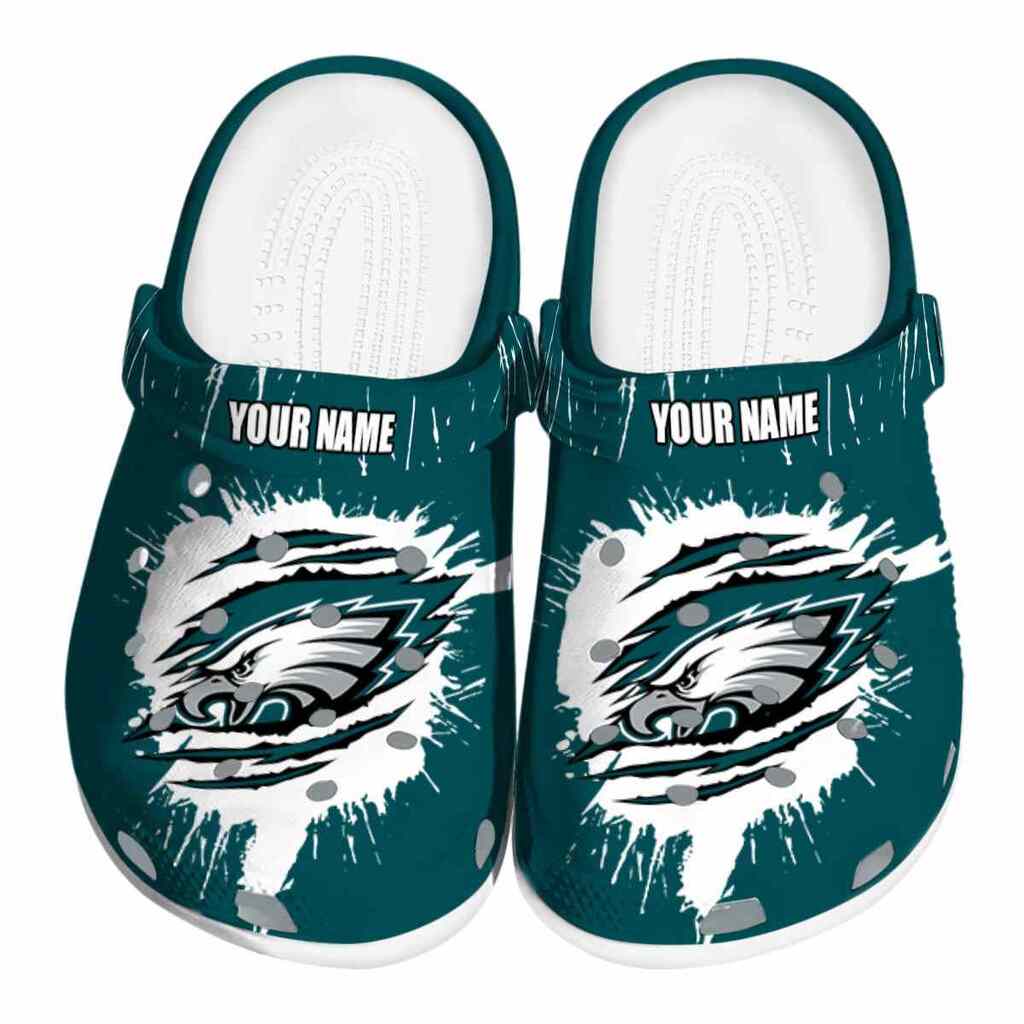 Customized Philadelphia Eagles Splash Motif Background ClogTVC1801136