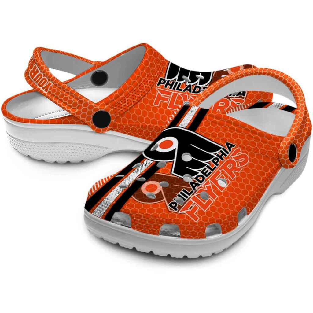 Customized Philadelphia Flyers Contrasting Stripes ClogTVC1801900 - Image 3