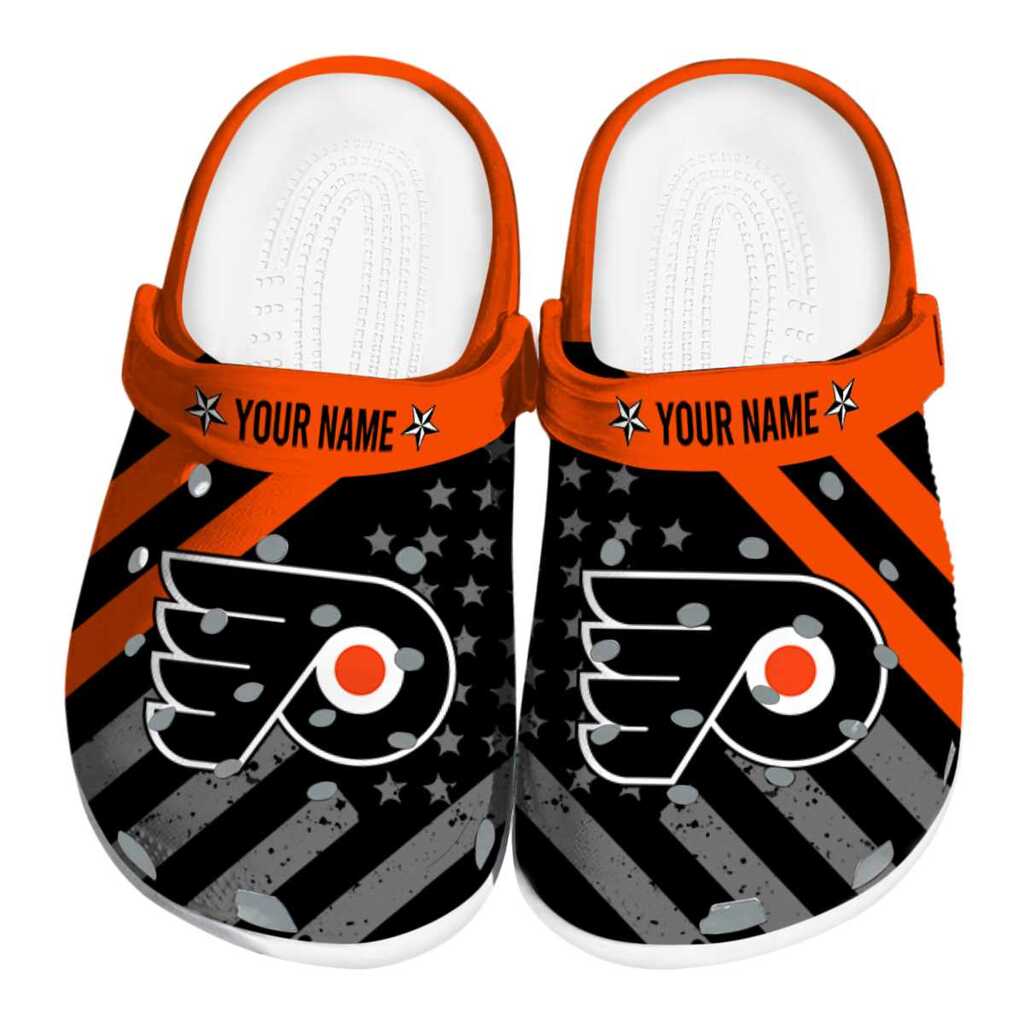 Customized Philadelphia Flyers Star-Spangled Graphic ClogTVC1801900