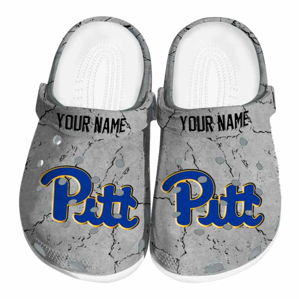 Customized Pittsburgh Panthers Cracked Texture ClogTVC1801793