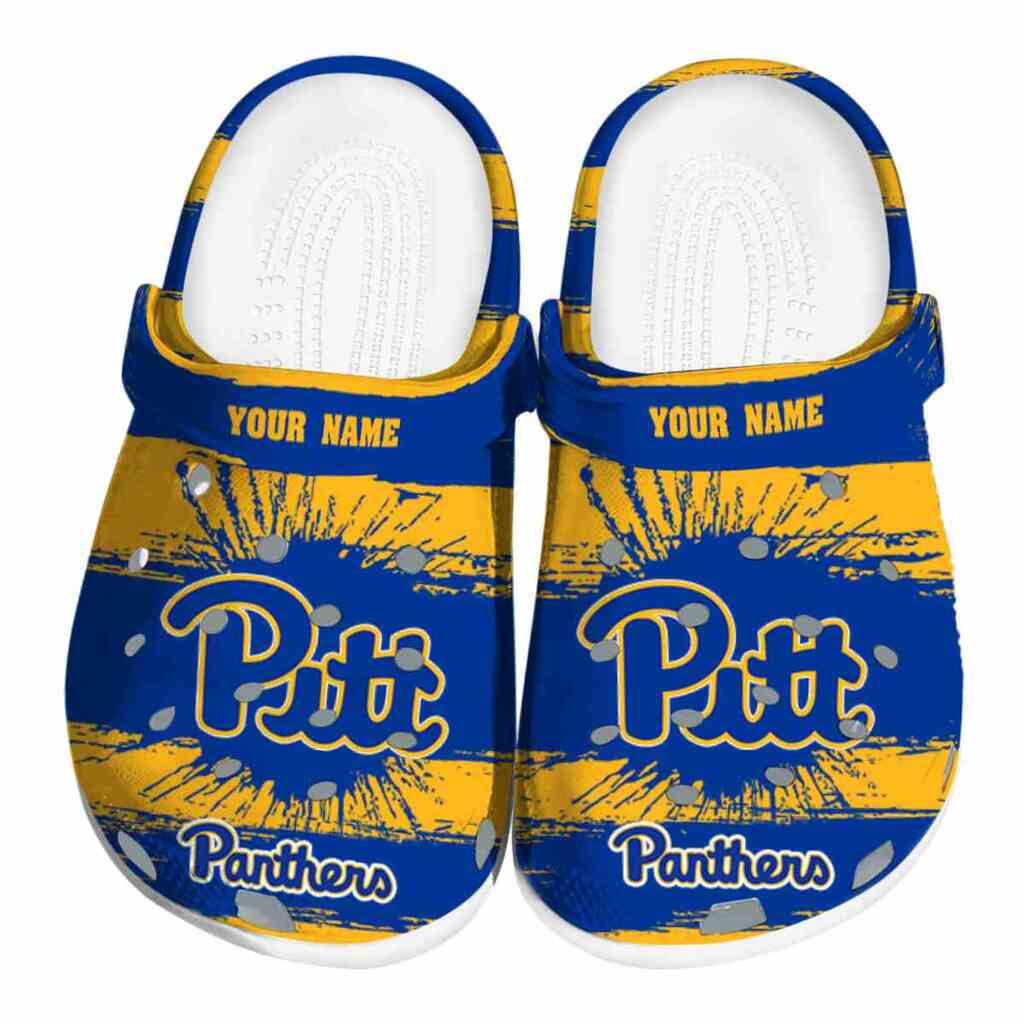 Customized Pittsburgh Panthers Paint Splatter Graphics ClogTVC1801731