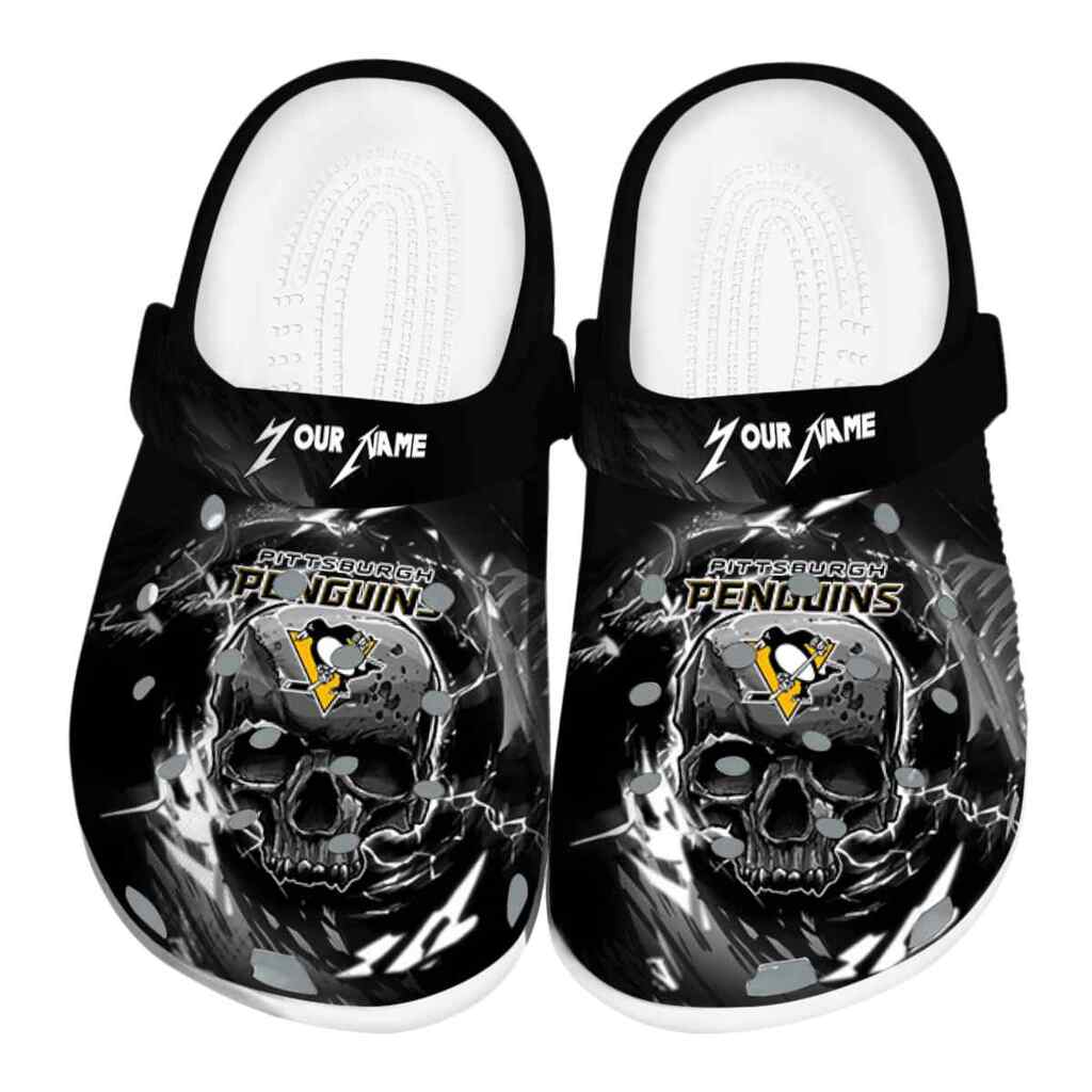 Customized Pittsburgh Penguins Gothic Skull ClogTVC1801899