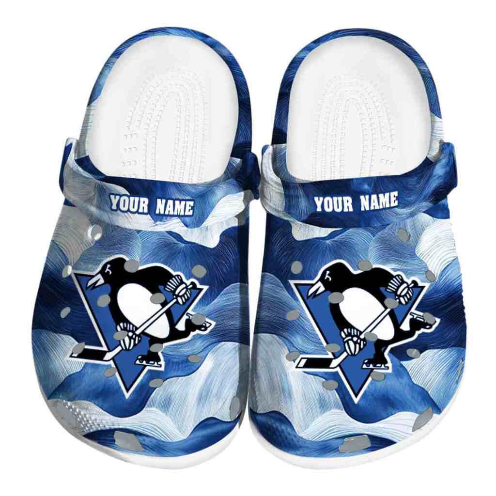 Customized Pittsburgh Penguins Ocean Waves ClogTVC1801902