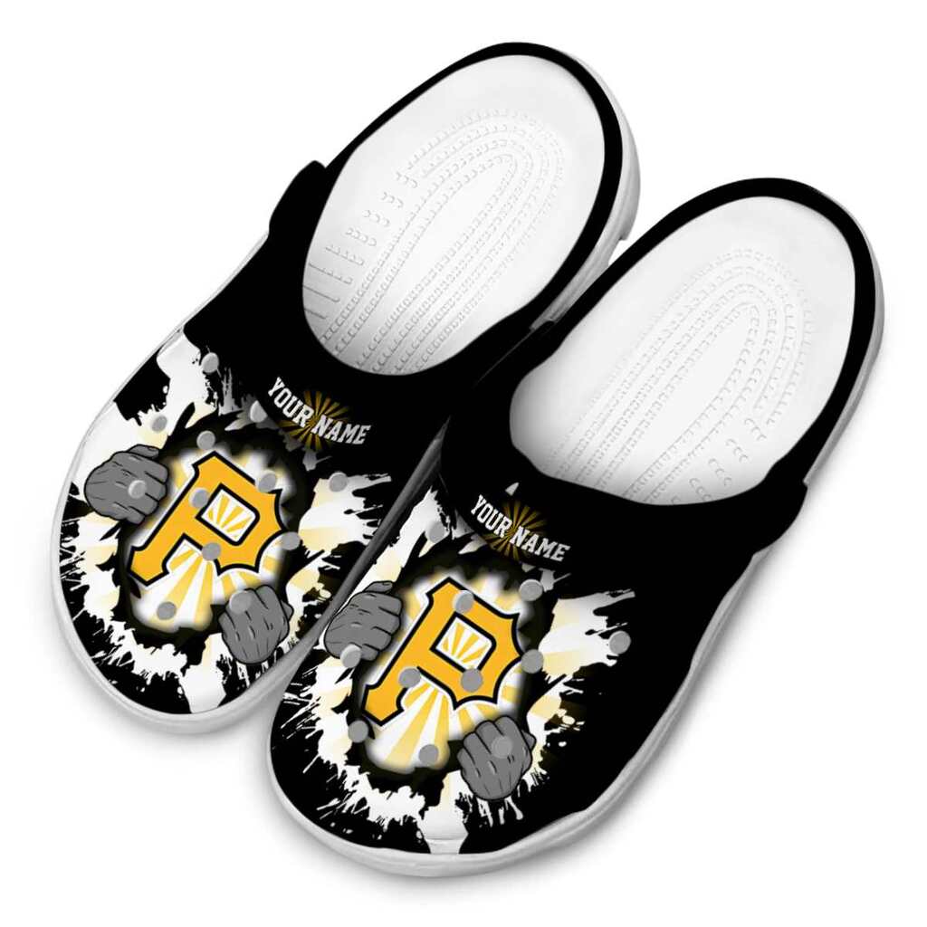Customized Pittsburgh Pirates Gripping Hand ClogTVC1801166 - Image 4