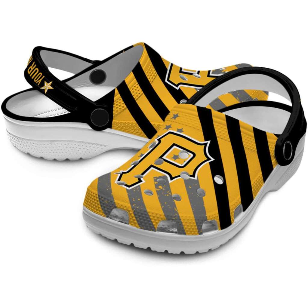 Customized Pittsburgh Pirates Star-Spangled Graphic ClogTVC1801166 - Image 3