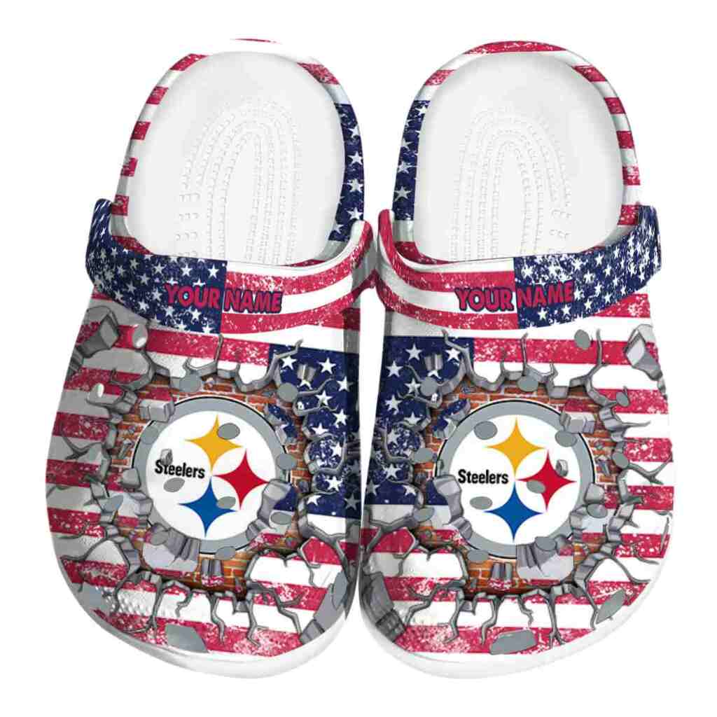 Customized Pittsburgh Steelers Freedom Splinter ClogTVC180153