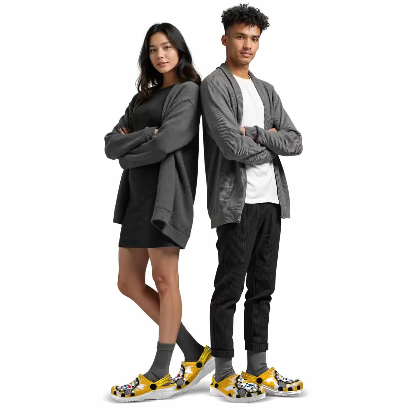 Customized Pittsburgh Steelers Gripping Hand ClogTVC180153 - Image 7