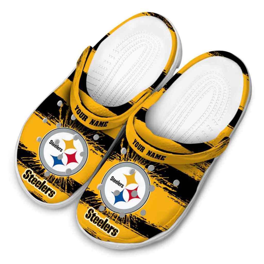 Customized Pittsburgh Steelers Paint Splatter Graphics ClogTVC180153 - Image 4