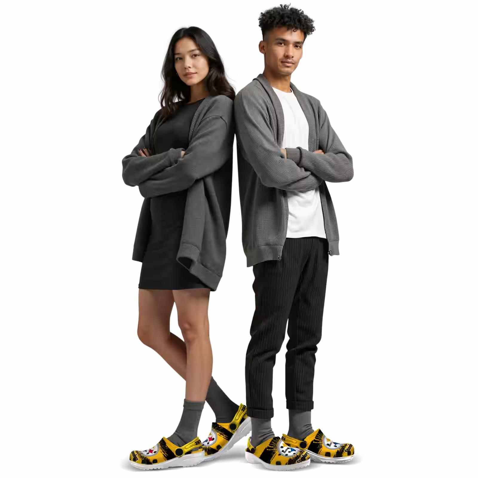 Customized Pittsburgh Steelers Paint Splatter Graphics ClogTVC180153 - Image 7