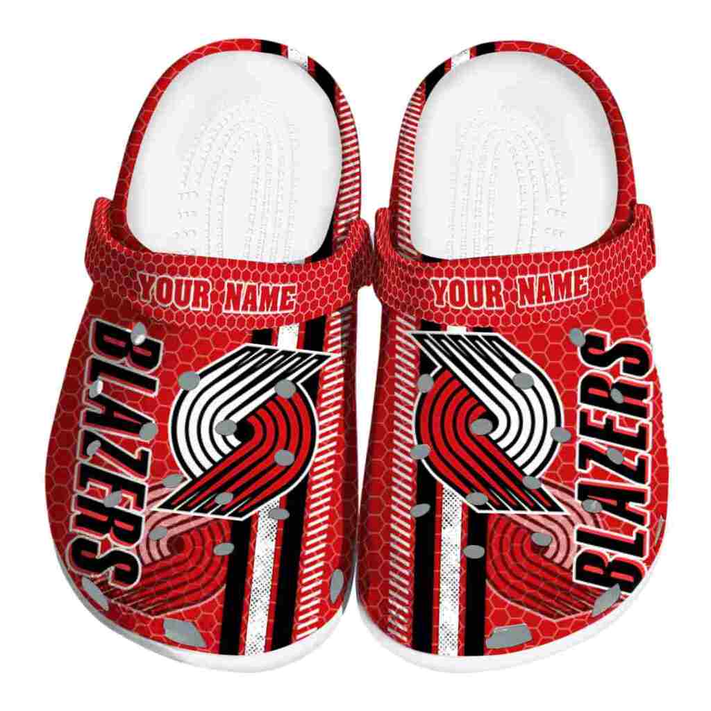 Customized Portland Trail Blazers Contrasting Stripes ClogTVC1801691