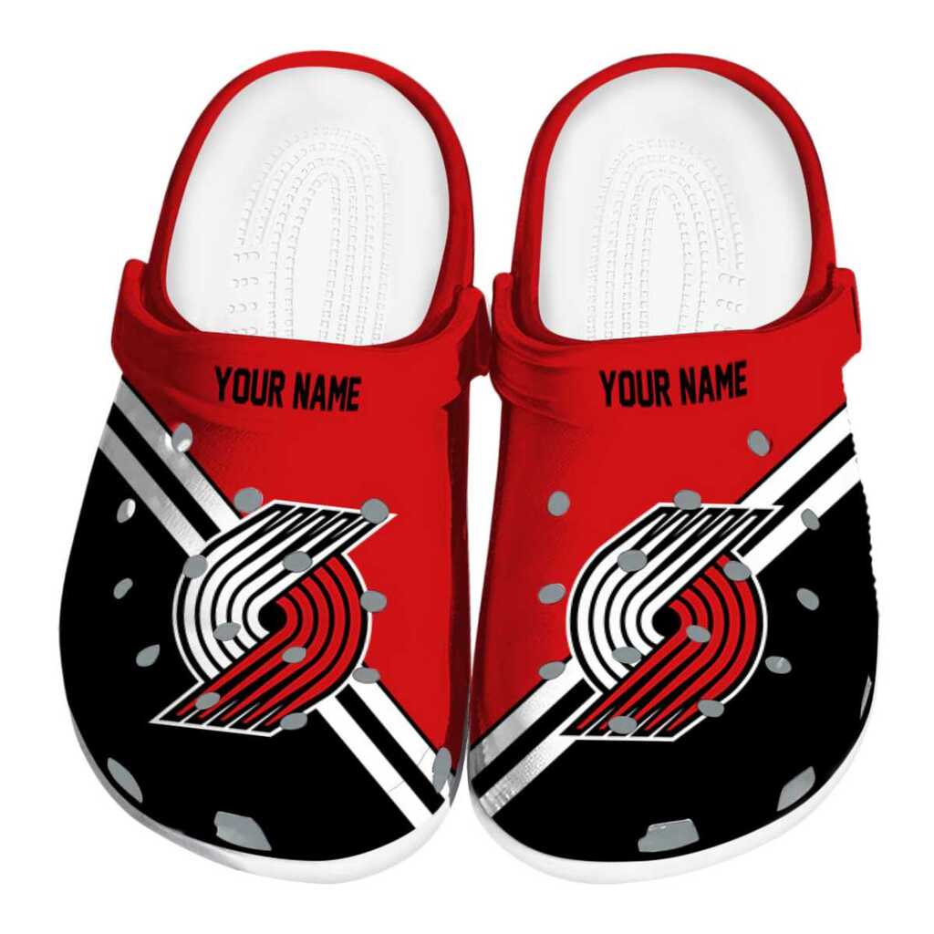 Customized Portland Trail Blazers Striped Accents ClogTVC1801694