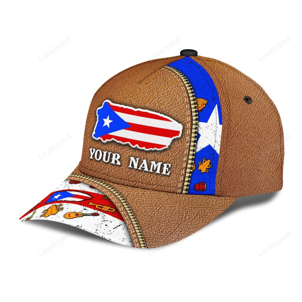 Customized Puerto Rico Cap, Classic Cap Hat For Puerto Rico Friends Trucker Hats Custom Hats Gifts For Men & Women
