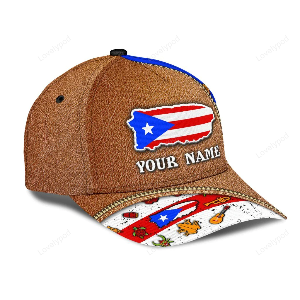 Customized Puerto Rico Cap, Classic Cap Hat For Puerto Rico Friends Trucker Hats Custom Hats Gifts For Men & Women
