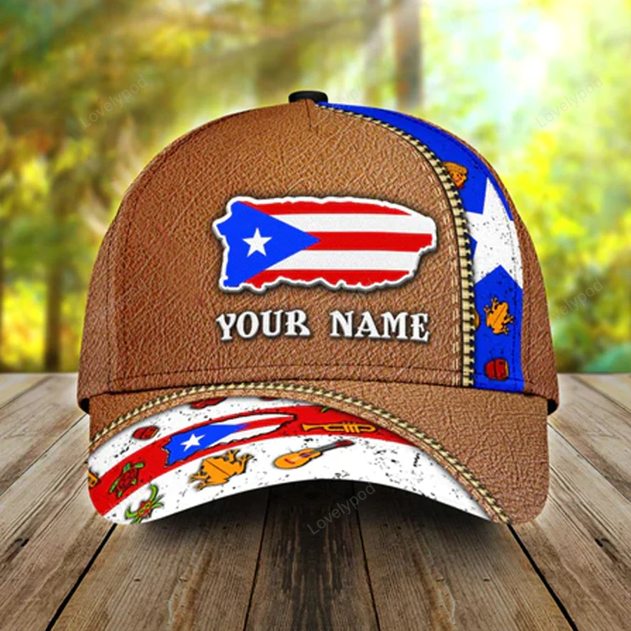 Customized Puerto Rico Cap, Classic Cap Hat For Puerto Rico Friends Trucker Hats Custom Hats Gifts For Men & Women