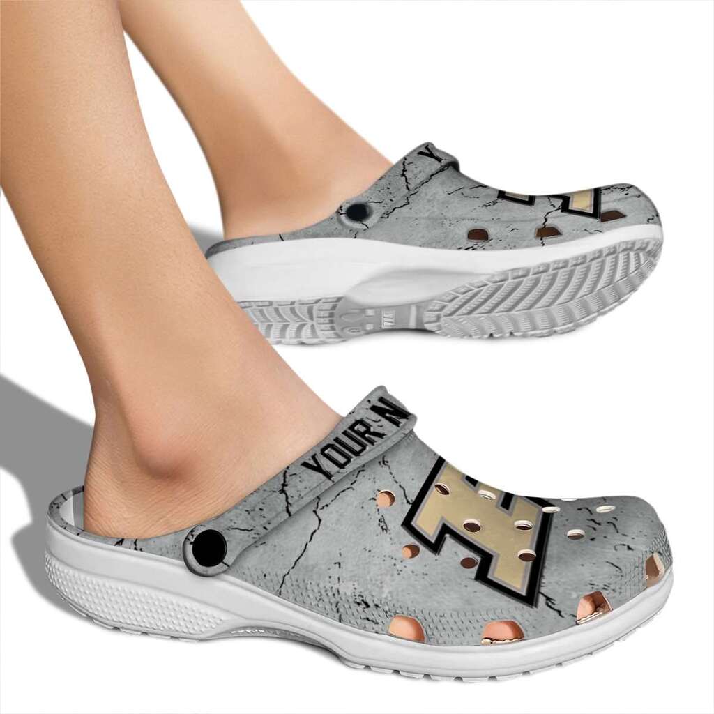 Customized Purdue Boilermakers Cracked Texture ClogTVC1801794 - Image 2