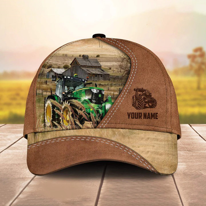 Customized Red Tractor Hats for Farmers, Tractor Retro Cap for Husband, Dad, Men Trucker Hats Custom Hats Gifts For Men & Women