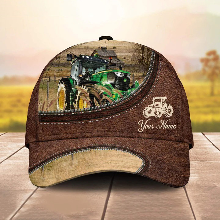 Customized Red Tractor Hats for Farmers, Tractor Retro Cap for Husband, Dad, Men Trucker Hats Custom Hats Gifts For Men & Women
