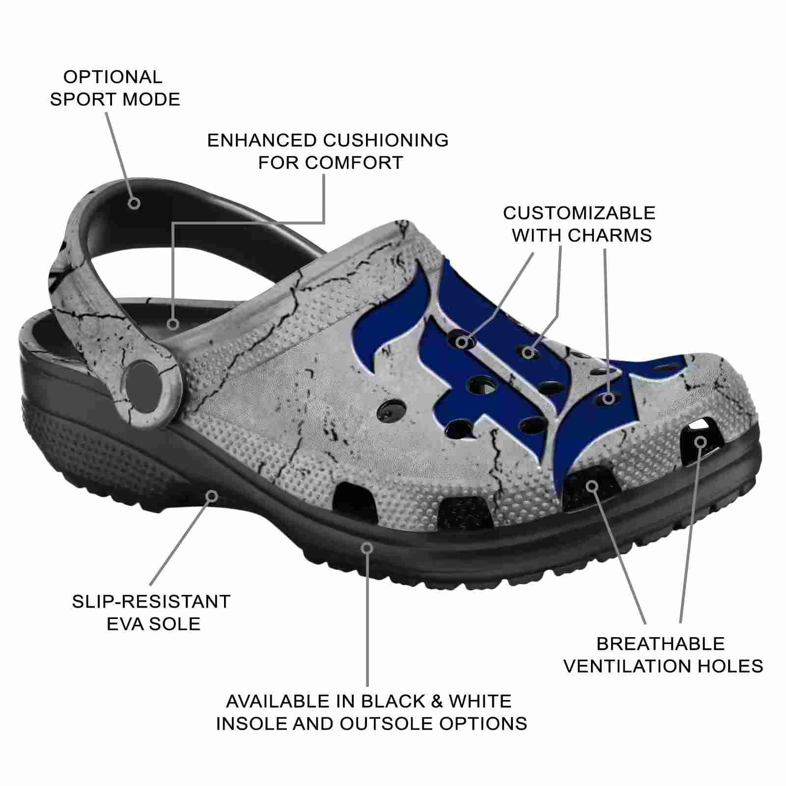 Customized Rice Owls Cracked Texture ClogTVC1801794 - Image 5